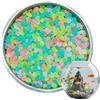 Générique Pietre fosforescenti - Set di 500 ciottoli decorativi, rocce luminose colorate per giardino, decorazione acquario, tempo libero creativo | ghiaia luminosa per laghetti da cortile esterno
