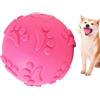 Generico Palla per cani cigolante - Giocattolo da masticare in lattice durevole | Palla squeaker indistruttibile per cani di tutte le taglie, per giochi indoor e outdoor