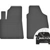 moto-MOLTICO Anteriori Tappetini Auto in Gomma con un Bordo - Set 2 Pezzi - Tappetini per Auto Impermeabile - Set di Tappeti Adatti per Fiat Panda II 2003-2012