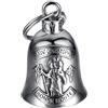 MOCY BELL - Clochette moto Saint-Christophe Bonne route Guardian Gremlin Mocy Bell Acier inoxydable Argent