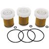 DVPARTS 3 filtri carburante con 6A320-59930 6A320-58830 per Kubota B1410 RTV900 L320 B3030 B7400 L3800DT L3800F RTVX1120DW RTVX1140R RTVX900 00 W PF9. 911 33830 con O-ring 6A320-59950 6A320-59940
