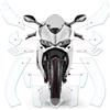 Moto Screenies Pellicola protettiva anti-graffio, adatta per Ducati Panigale 959 2016-2017