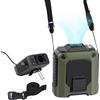 Vexnaro Ventilatore Portatile da Cintura 10000mAh, 35H Ventilatore Indossabile Senza Mani con 5 Velocità e Luce LED, Ventola Ricaricabile USB, per Lavoro all'Aperto, Campeggio e Viaggi