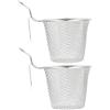 GRIRIW Scolapasta in Acciaio Inox 2 Pezzi, Argento, per Cucina | Passino Acciaio Inox, Colapasta per Pentole, Filtrazione Multifunzione, Facile da Pulire e Mantenere