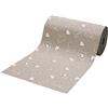 SaRani Tappeto Guida Passatoia Corsia Runner da Cucina Gomma Antiscivolo Fantasia Cuore Bianco (Beige, 80x50 cm)