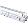Daromigo - Lampada da soffitto a LED per ambienti umidi, 120 cm, 18 W, 1800 LM, luce bianca neutra, 4500 K, tubi T8, IP65 impermeabile, lampada per ambienti umidi, ideale per garage, cantina, ufficio