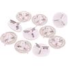 ZVVOEDMR Rasoio Elettrico Portatile Mini A 3/6 Lame, Testina Di Ricambio, Trimmer Ad Alta Precisione, Macchina Da Barba A Sei Lame(10pcs n1)