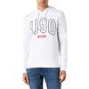 JACK & JONES Felpa con Cappuccio Jjcolinn Maglia di Tuta, Bianco, L Uomo