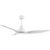 snsok Ventilatore da Soffitto con Luce LED 52" 3 Pale, 6 Velocità + 3 Temperature Luce, Motore DC Super Silenzioso, Timer con Telecomando, Funzione Inverso Estate/Inverno (white)