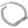 Aloha Bracciale da uomo in acciaio con Frase Incisa braccialetto Idea Regalo Uomo Ragazzo Regolabile (Niente è impossibile)