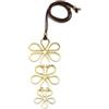 VLNET® | Vestopazzo collana a filo marrone - bracciale a fascia | fiori/margherite | ottone 100% riciclato | Nickel tested | lavorazione artigianale (Collana)