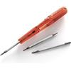 PB SWISS TOOLS PB SWISS 169 TYPE 1 POCKET SCREWDRIVER WITH 3 DOUBLE BLADES SLOTTED + PHILLIPS