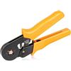 AUBEST Piegatore idraulico, Utensili a crimpare terminale tubolari Mini Pinze elettriche HSC8 10SA / 6-4 0,25-1 0mm2 23-7AWG 6-6 0.25- Set di morsetti ad alta precisione 6mm2(10S)