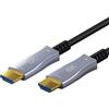 goobay Cavo ottico ibrido Ultra High-Speed HDMI/Cavo ad alta velocità con capacità per 8K @ 60Hz e 4K @ 120Hz / 48Gbps, ARC (Audio Return Channel), HDCP / 40 metri, 65561