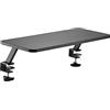 Ewent Supporto Monitor da Tavolo, Alzata Versatile da Tavolo per Monitor da 10" a 34", Supporto Rialzato in Legno Truciolato e Acciaio, Supporto Monitor con Fissaggio a Morsetto, Max. Portata 20 kg
