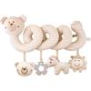 Bankeep Giocattolo del Passeggino Spirale Attività Bambino Animali Giocattoli Peluche Spirale Sospeso per Passeggino Letto Seggiolino Auto Giocattoli Sensoriali Sviluppo