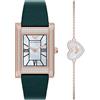 Emporio Armani Donna Orologio 32MM in acciaio inossidabile color oro rosa, AR80085SET