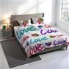 Italian Bed Linen Parure Copripiumino Stampa Digitale KIOSA, 100% cotone Made in Italy, Set Copripiumino Letto Matrimoniale Sacco Piumino 250x200cm+2 federe 50x80cm - KIO614