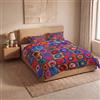 Italian Bed Linen Parure Copripiumino Stampa Digitale SOGNI D'AUTORE, 100% cotone Made in Italy, Set Copripiumino Letto Matrimoniale Sacco Piumino 250x200cm+2 federe 50x80cm - SD64
