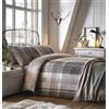 Dreams & Drapes sogni e tende set copripiumino, 100% cotone, grigio, super-king