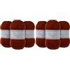 Utopia Crafts DK Double Knitting Yarn 3x 100g (Cherry Wood) (Confezione da 2)