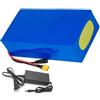helSHOPM Batteria Ebike 24V 6Ah 8Ah 10Ah 12AH 15Ah Batteria Per Bicicletta Elettrica 29.4V Batteria Impermeabile PVC Con Caricabatteria Per 50W-500W Motore 24V 12Ah,T