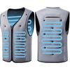 PPLDABNK Gilet Rinfrescante Evaporativo Ice Cool - Traspirante in Rete, Capacità Massima Di 3000 Ml Di Acqua, Raffreddamento Rapido Fino A -15°C, Ideale Per Ciclismo, Corsa, Sport All'aria Aperta ,3XL,Grey