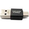 System-S Adattatore USB 3.1 tipo C maschio a 3.0 A maschio adattatore 5 Gbps in nero