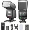 GODOX V480S Camera Flash Speedlite per Sony, GN50 HSS 1/8000 TTL 2.4 GHz V480 S Touch Screen Flash Speedlight, Tempo di Riciclo 1,7s, con Batteria Li-ion 7.2V 2200mAh, 650 Flash a Piena Potenza