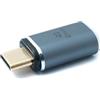 System-S Adattatore USB 4 tipo C maschio a femmina 40 Gbps cavo USB 4.0 grigio