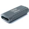 System-S USB 3.2 Gen 2 Adattatore Tipo C Femmina a Femmina Cavo in Grigio