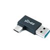 System-S Adattatore USB 3.0 tipo A maschio a 3.1 C maschio angolare 5 Gbps adattatore in nero