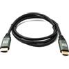 System-S Cavo HDMI 2.1 150 cm 8K Ultra HD Standard maschio a maschio, adattatore UHD in nero