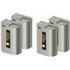 CQJFCYBRA DMW-BLK22 Batteria 2500mAh Porta Di Ricarica USB-C, Compatibile Con Panasonic, For DC-S5 DC-S5K GH6 S5M2 S5M2X DC-G9 DMC-GH3K GH4K(4pcs Battery)