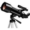 HDICUHNANU Telescopio Telescope Telescopi Astronomici Per Principianti Di Astronomia Telescopio 70mm Apertura 400mm Rifrattore Osservare La Stelle(Package 2)