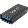System-S Adattatore USB 3.1 tipo C femmina a 3.0 A femmina 5 Gbps cavo in nero