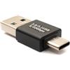 System-S Adattatore USB 3.0 tipo A maschio a 3.1 C maschio adattatore 5 Gbps in nero