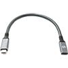 System-S USB4 30 cm cavo tipo C maschio a femmina intrecciato 40 Gbps 240 W USB 4.0 cavo adattatore