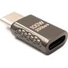 System-S Adattatore USB 3.2 Gen 2 tipo C maschio a femmina cavo in grigio