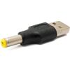 System-S Adattatore DC 20 V 5,5 x 2,5 maschio a USB 2.0, cavo nero