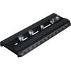 Manfrotto 501PLONG Piastra per Testa Serie 501, con Attacco Rapido, 1/4-3/8, 14 cm, in Alluminio, Nero