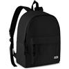 Pryma Zaino 40x31x15 cm - Zaino Scuola e Tempo Libero per Bambini e Adulti (Nero)