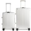 CREATE / LUGGAGE ALUMINIUM/Set di 2 valigie rigide/Chiusura TSA doppia, ruote multidirezionali, organizzatore interno, impermeabile, manico telescopico