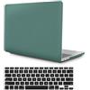 FFBOFFC Cover Compatibile con MacBook Pro 15 Pollici 2019 2018 2017 2016 Modello A1990 A1707 con Touch Bar Touch ID, Protettiva Custodia Rigida in Plastica & Tastiera Cover, Verde Scuro