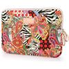 BSLVWG 10-15 Pollici Forest Series Pattern Tela Impermeabile per Computer Portatile 13,3 Pollici Compatibile con MacBook Air Sleeve per MacBook Pro 13 (13 pollici, Fiori rossi)