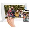 TSITSC Cornice digitale WiFi da 10,1 pollici, display HD touch screen IPS 1280 x 800, cornice digitale intelligente integrata da 32 GB di memoria, rotazione automatica, condividi foto e video tramite l'app
