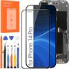 Arbilato Schermo LCD per iPhone 14 Pro LCD Display Digitalizzatore Touch Screen Sostituzione Assemblea A2890, A2650, A2889, A2892 Kit Riparazione (nero)