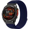 TOPsic 22mm Nylon Cinturino per Fenix 8 47mm/Fenix 7, Ricambio Sport Loop Cinturino per FENix 7 Pro/FEnix 6/6 Pro/FEnix 5/5 Plus/Instinct 2/Instinct 3 E 45mm/Forerunner965/955/945