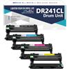 LCL Tamburo Compatibile Black Drum Unit DR-241 DR241 DR241CL DR-241CL Sostituzione per Brother DCP-9015CDW DCP-9017CDW DCP-9020CDW DCP-9022CDW HL-3140CW HL-3142CW HL-3150CDN HL-3150CDW (4Pack, KCMY)