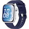 GIOPUEY Cinturini Compatibile con Huawei Watch Fit 5 Pro/Fit5/Fit4/4 PRO/Fit3, Morbido Silicone Cinturino [Resistente all'Usura] [Traspirante] - Darkblue